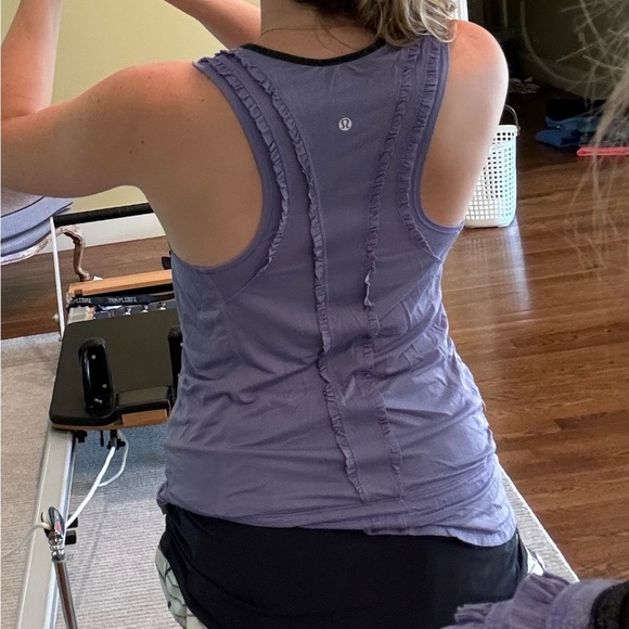 Vintage style Lululemon Ruffle Tank - Picture 2 of 4